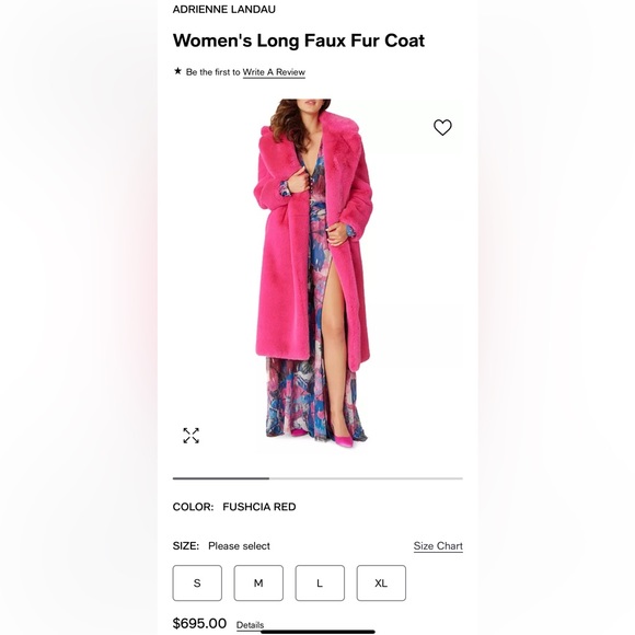 Adrienne Landau Faux Fur Coat - Picture 7 of 8